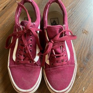 Maroon Vans